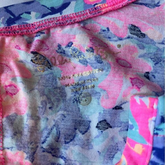 Lilly Pulitzer Vibrant Banyan Dress Size Small Coco Coral Bright Pink & Blue - Picture 5 of 7